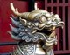 China: Mythical temple guardian, Wenshu Yuan (Wenshu Temple), Chengdu, Sichuan Province