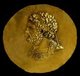 Greece: Head of Philip II of Macedon (r.359-336 BCE), on a gold victory medal, 2nd century BCE.